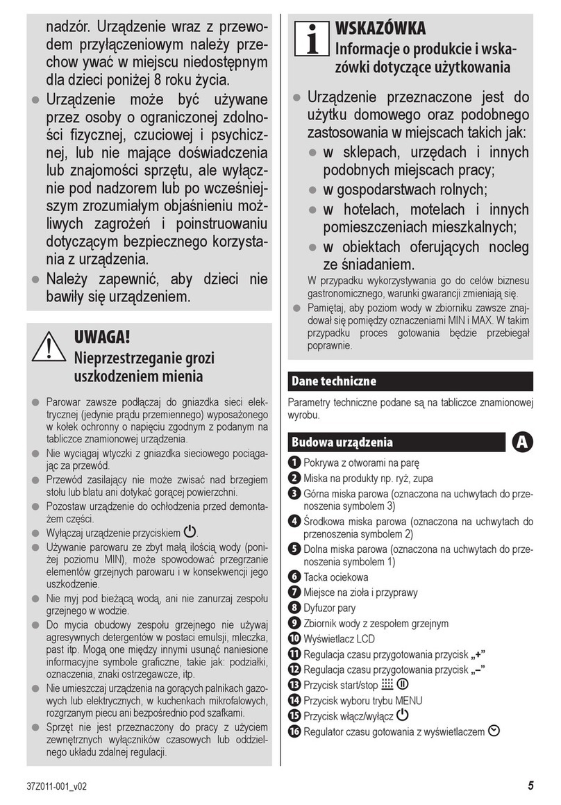 Zelmer 37z011-001 user manual