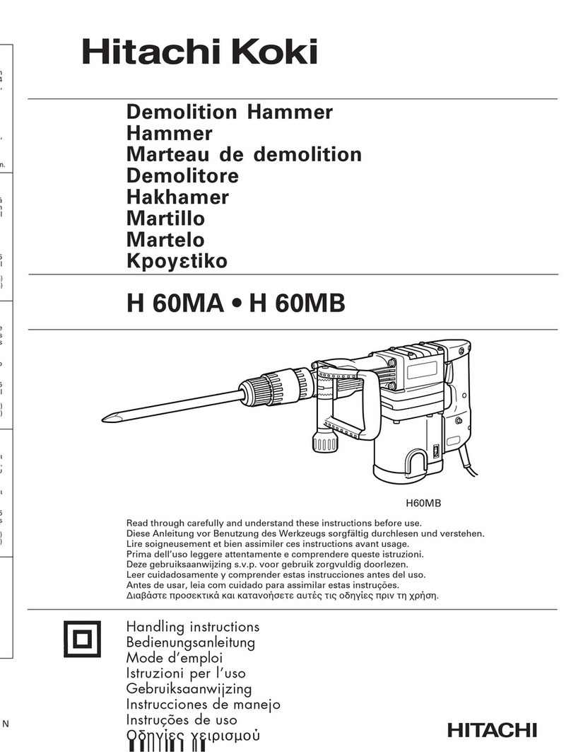 Hitachi Koki H 60MA User manual
