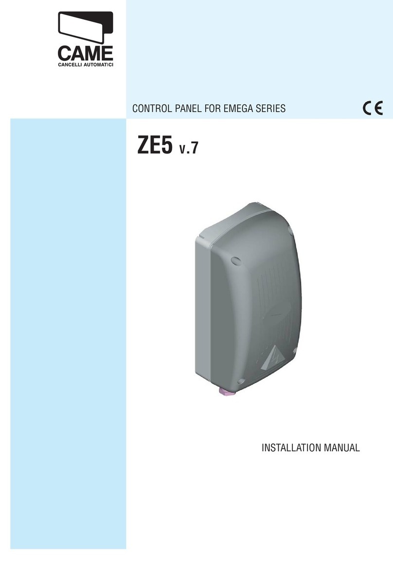 CAME ZE5 V.7 User manual
