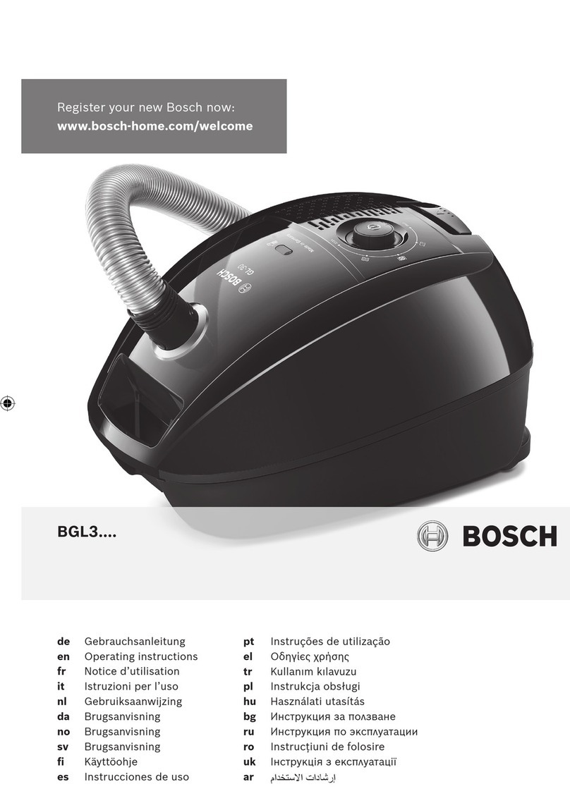 Bosch BGL3 series User manual