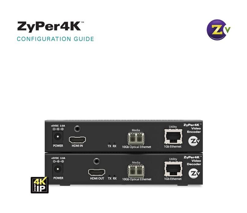 ZeeVee ZyPer4K Configuration guide