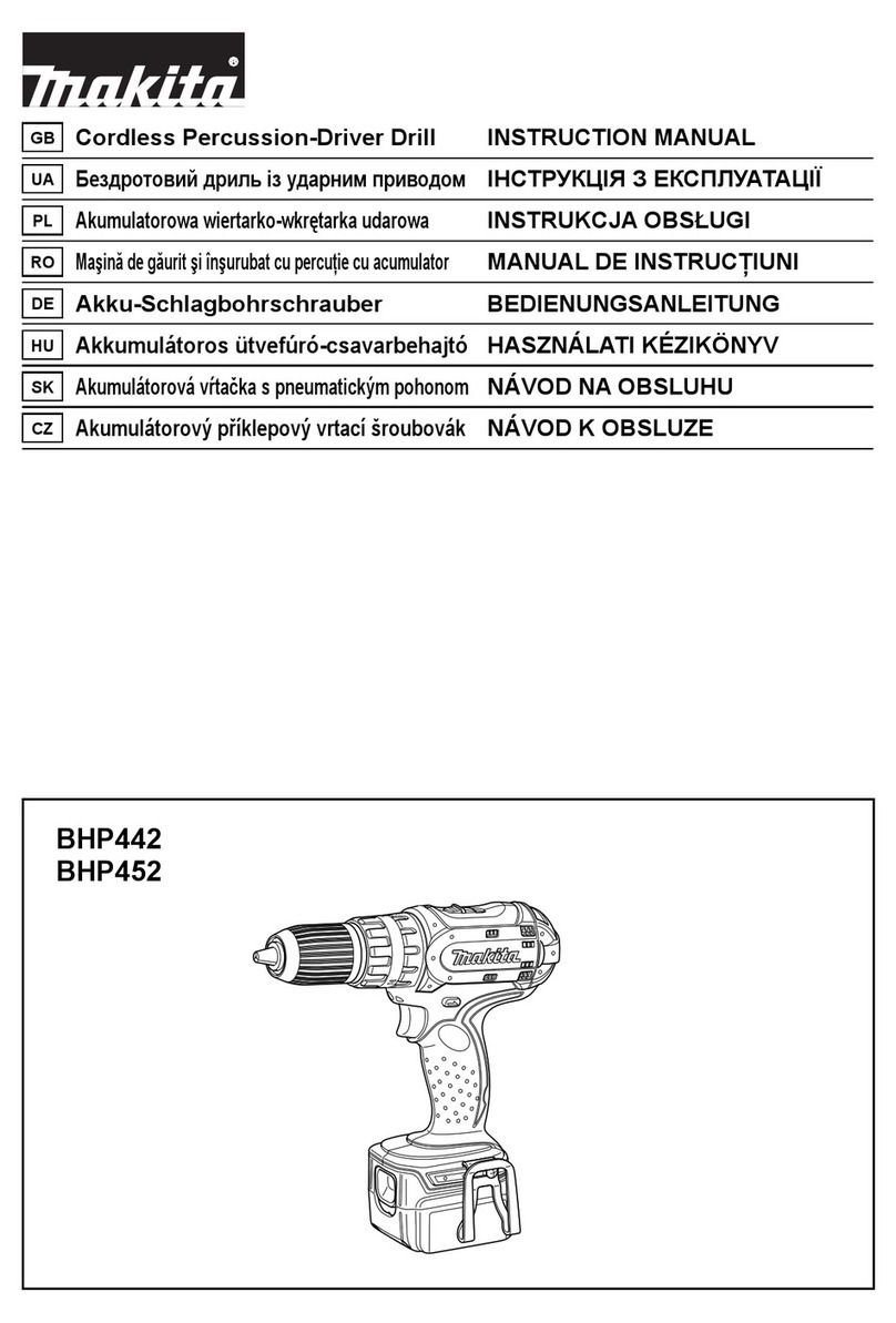 Makita BHP442 instruction manual