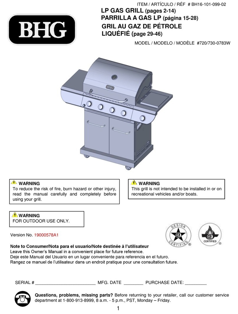 BHG 730-0783W user manual