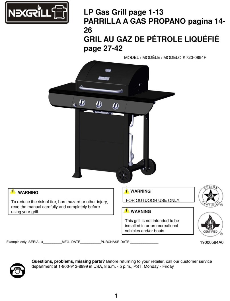 Nexgrill 720-0894F User manual Nexgrill 720-0894F User manual