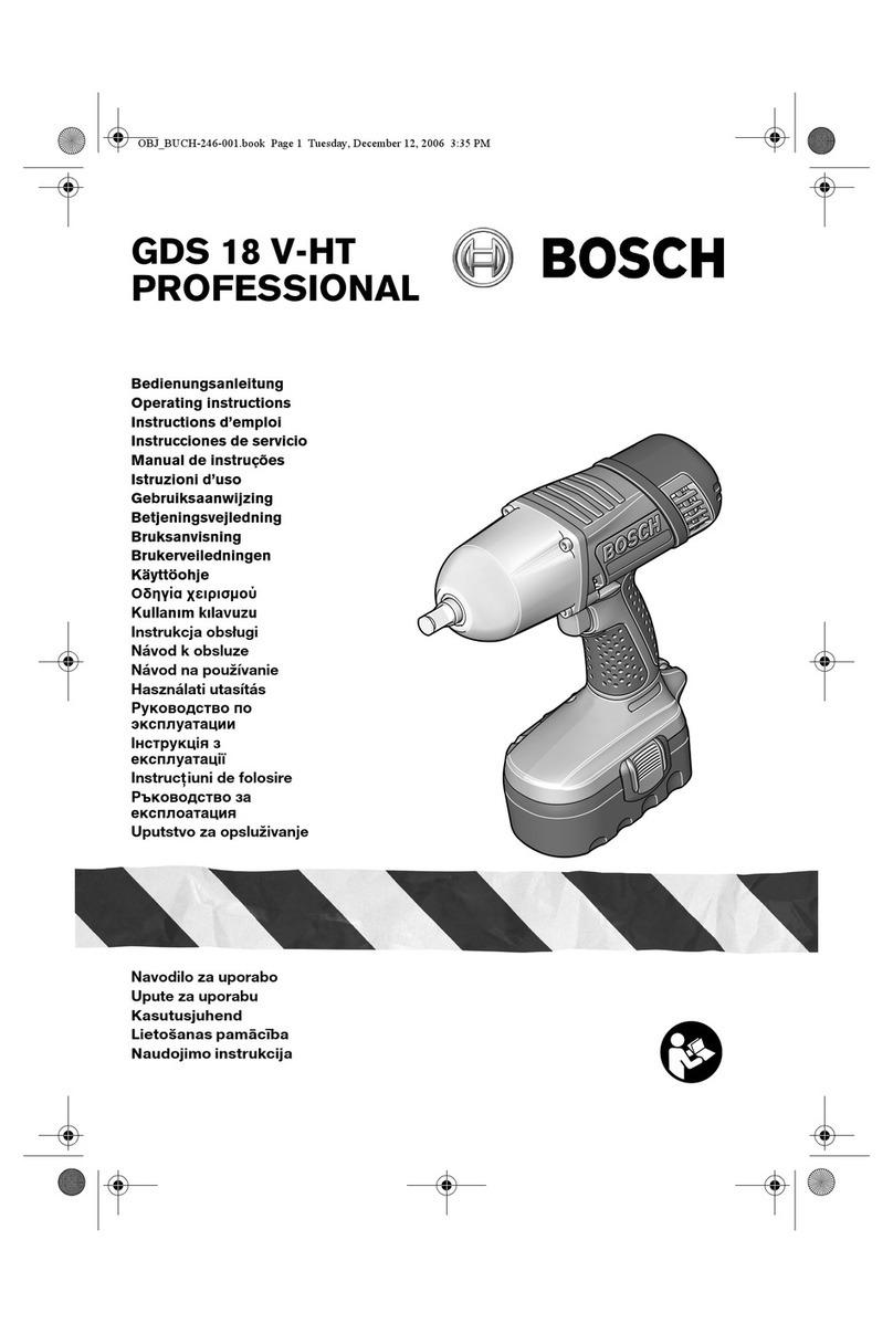 Bosch GDS 18 V-HT PROFESSIONAL User manual