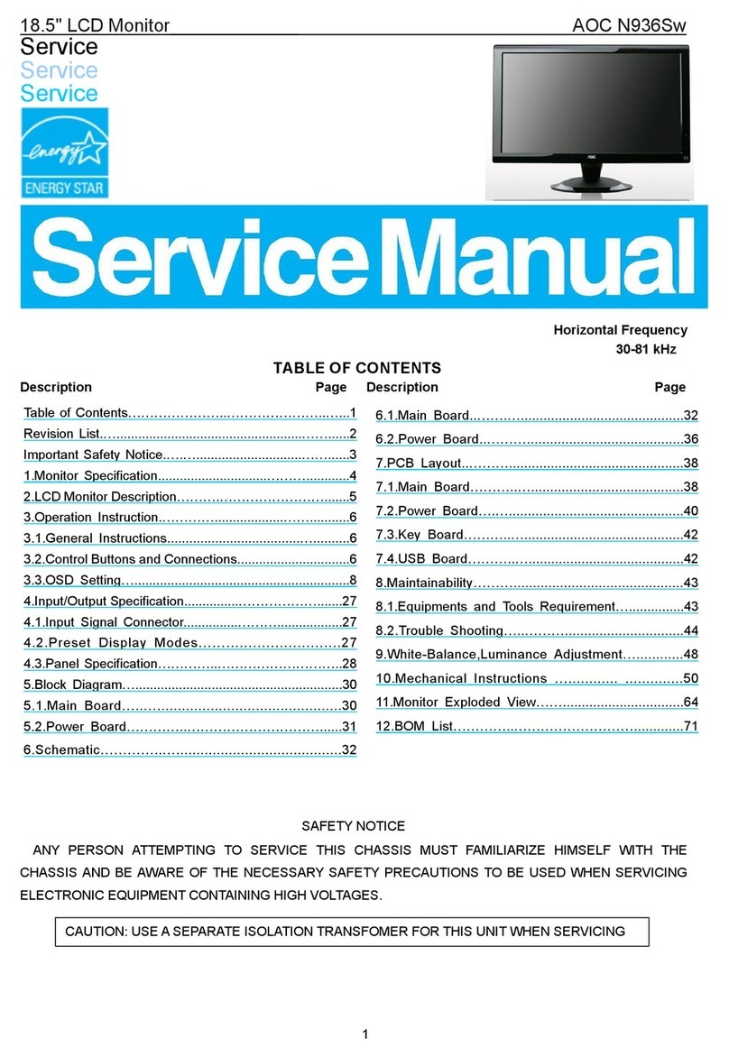 AOC N936S User manual