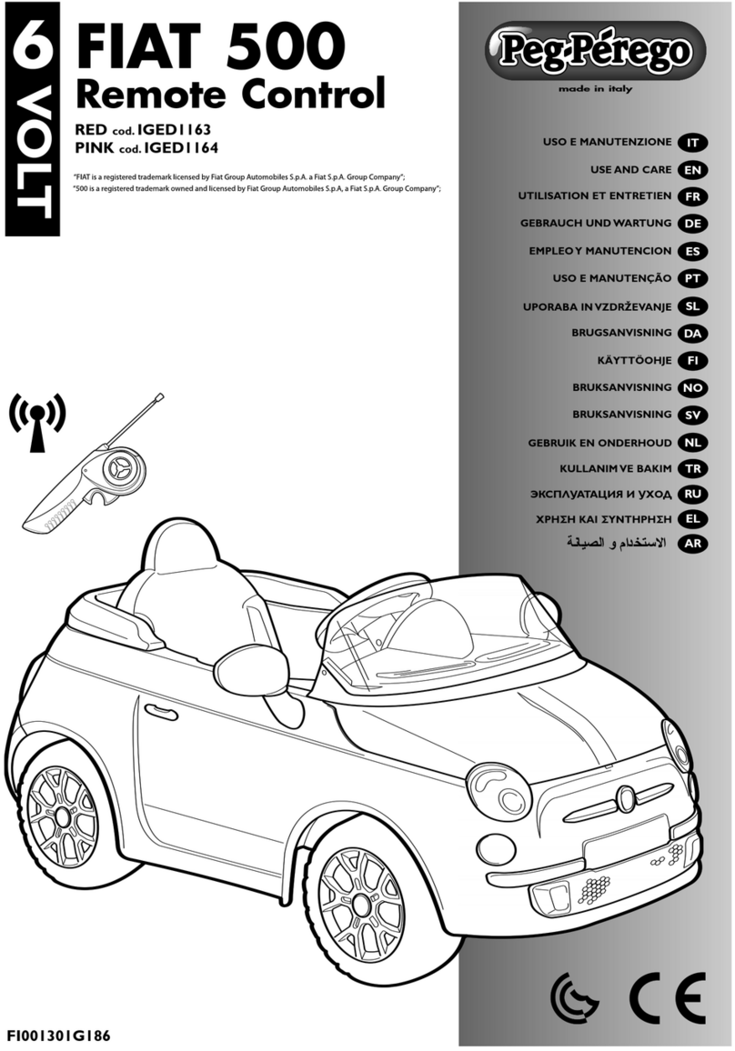 Peg-Perego FIAT 500 Installation instructions