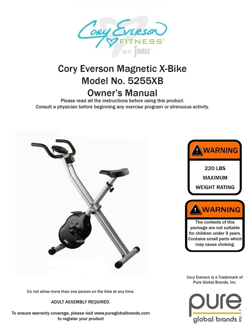 Pure Fitness Cory Everson 5255XB owner's manual Pure Fitness Cory Everson 5255XB owner's manual