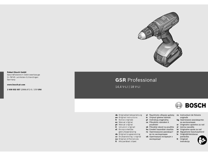 Bosch GSR Professional 14 Original instructions