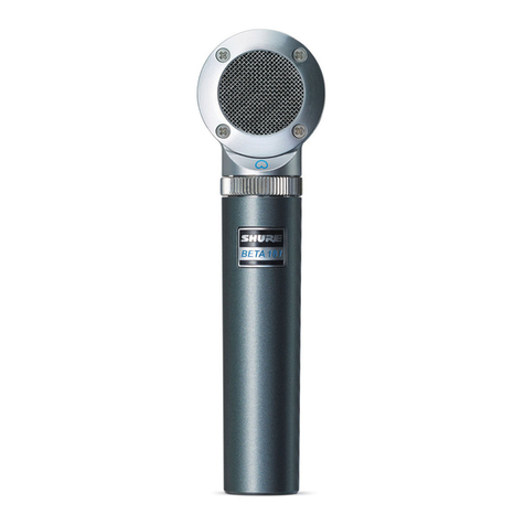 Shure BETA 181 User manual Shure BETA 181 User manual