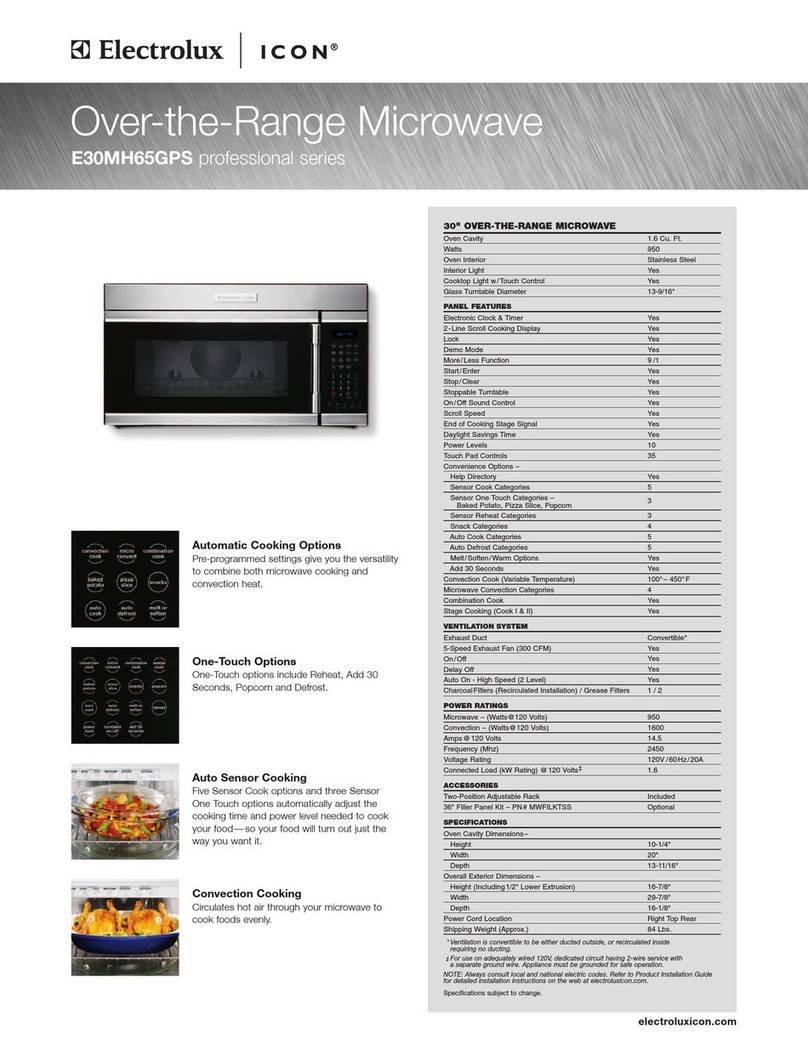 Electrolux E30MH65GPS - Icon - Microwave General installation guidelines