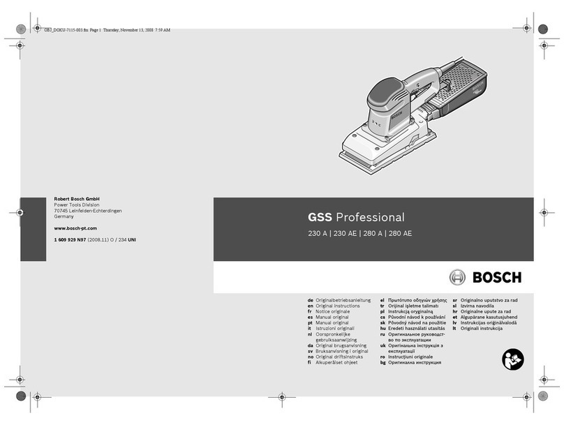 Bosch GSS Professional280 A User manual Bosch GSS Professional280 A User manual