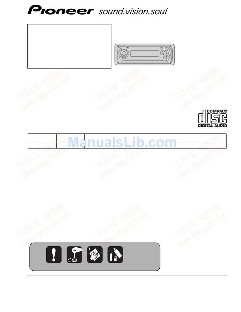Pioneer DEH-P4400R User manual
