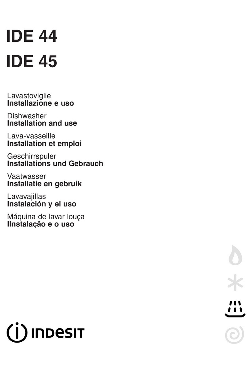 Indesit IDE 44 Installation and use