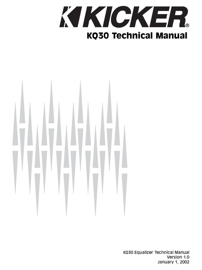 Kicker KQ30 Technical manual