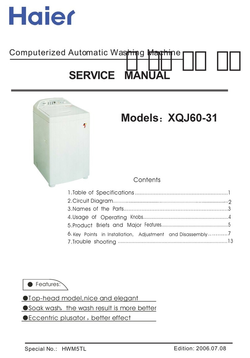 Haier XQJ60-31 User manual