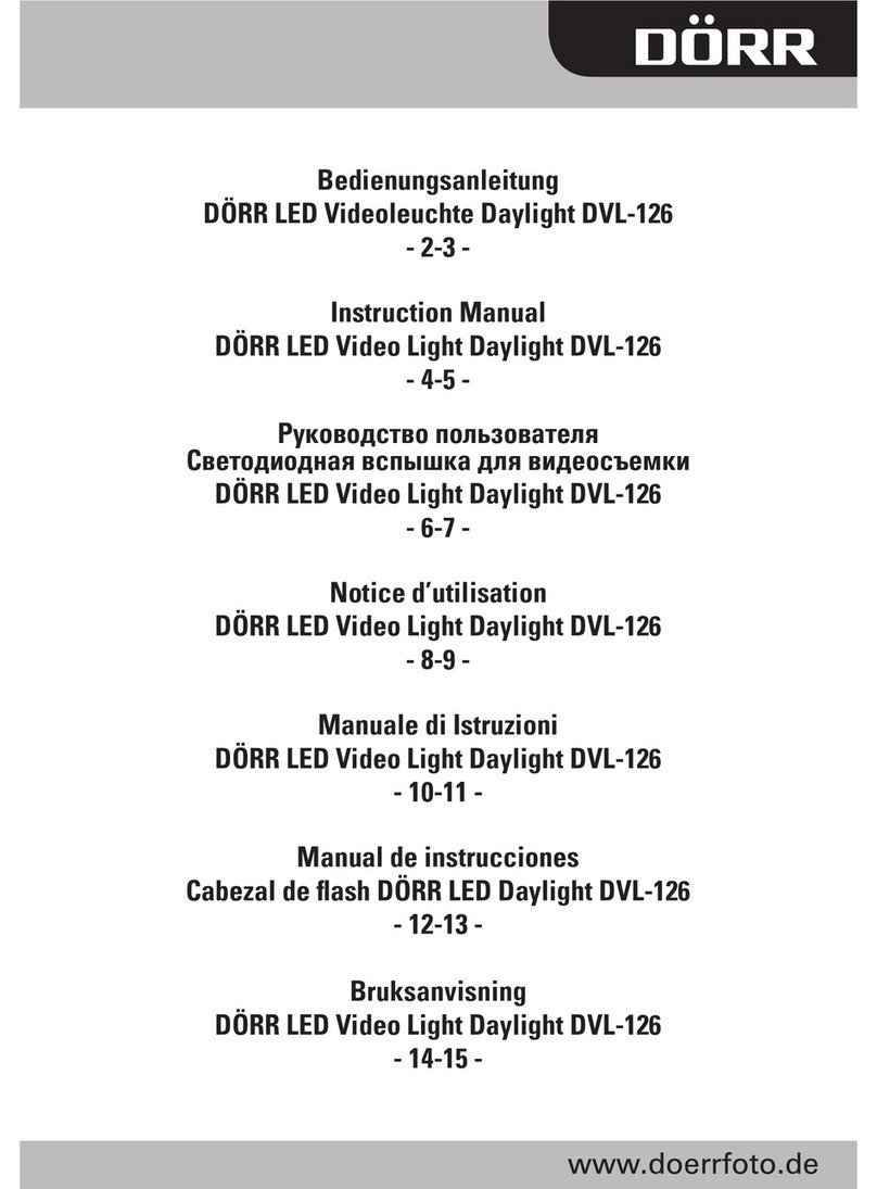 Dorr DVL-126 instruction manual