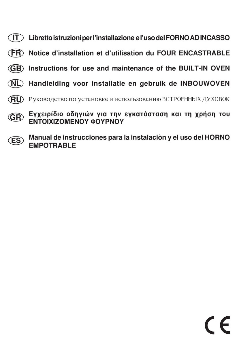 Bompani BO243DB Instructions for use and maintenance