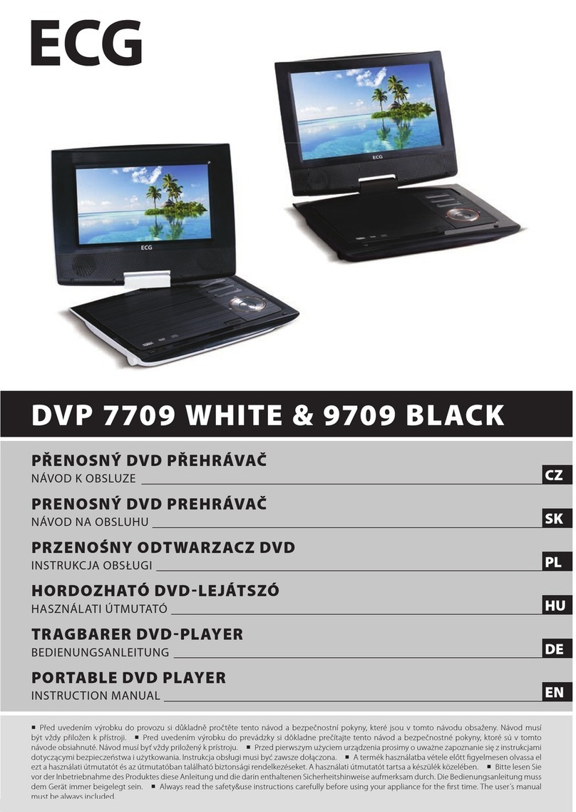 ECG DVP 7709 WHITE User manual