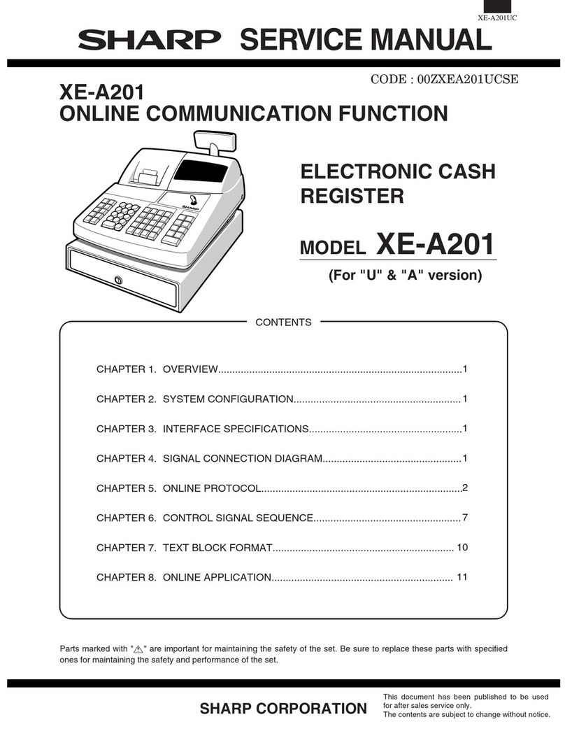 Sharp XE-A201 User manual