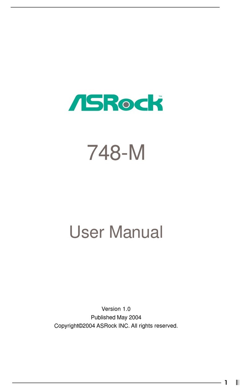 ASROCK 748-M User manual