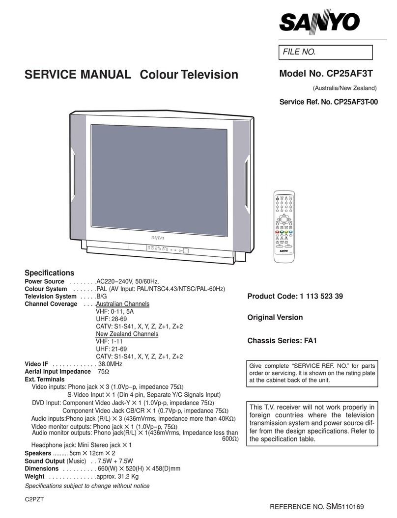 Sanyo CP25AF3T User manual
