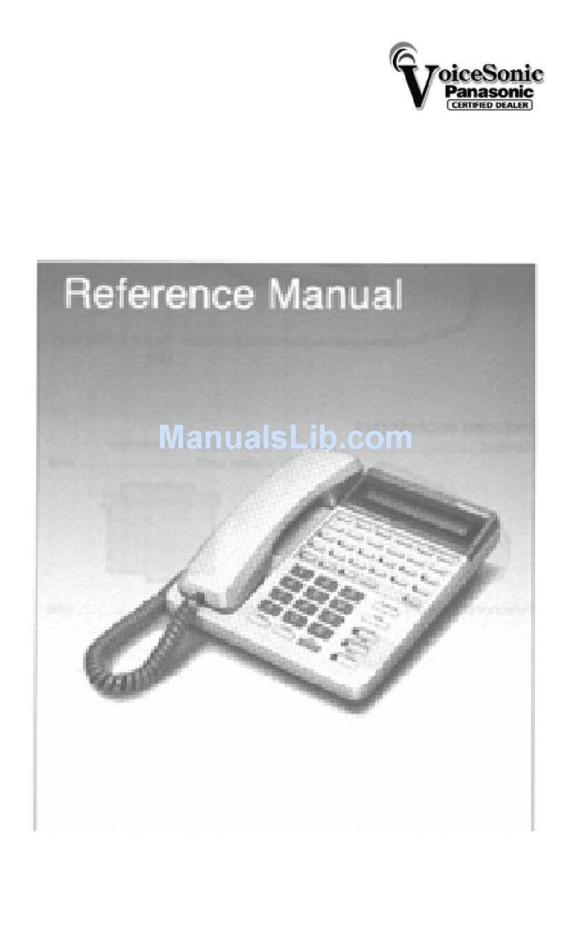 Panasonic KX-T7 Series User manual