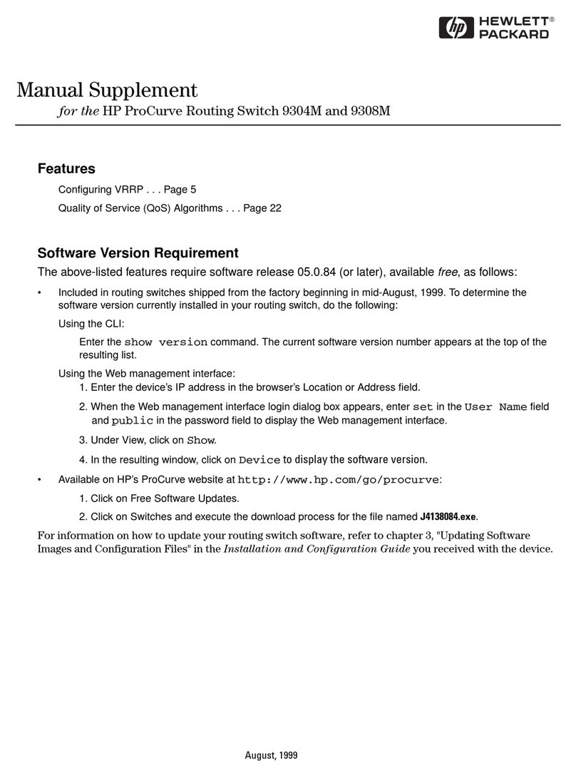 HP ProCurve 1600M Configuration guide