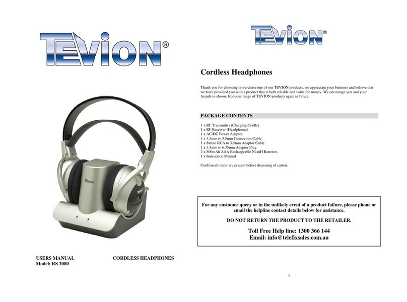 Tevion RS 2080 user manual