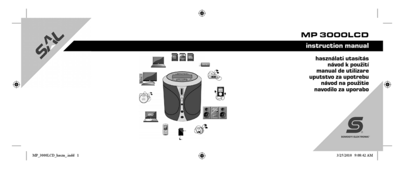 SAL MP 3000LCD instruction manual