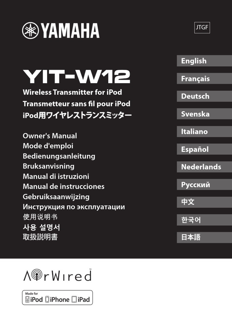 Yamaha YIT-W12 User manual