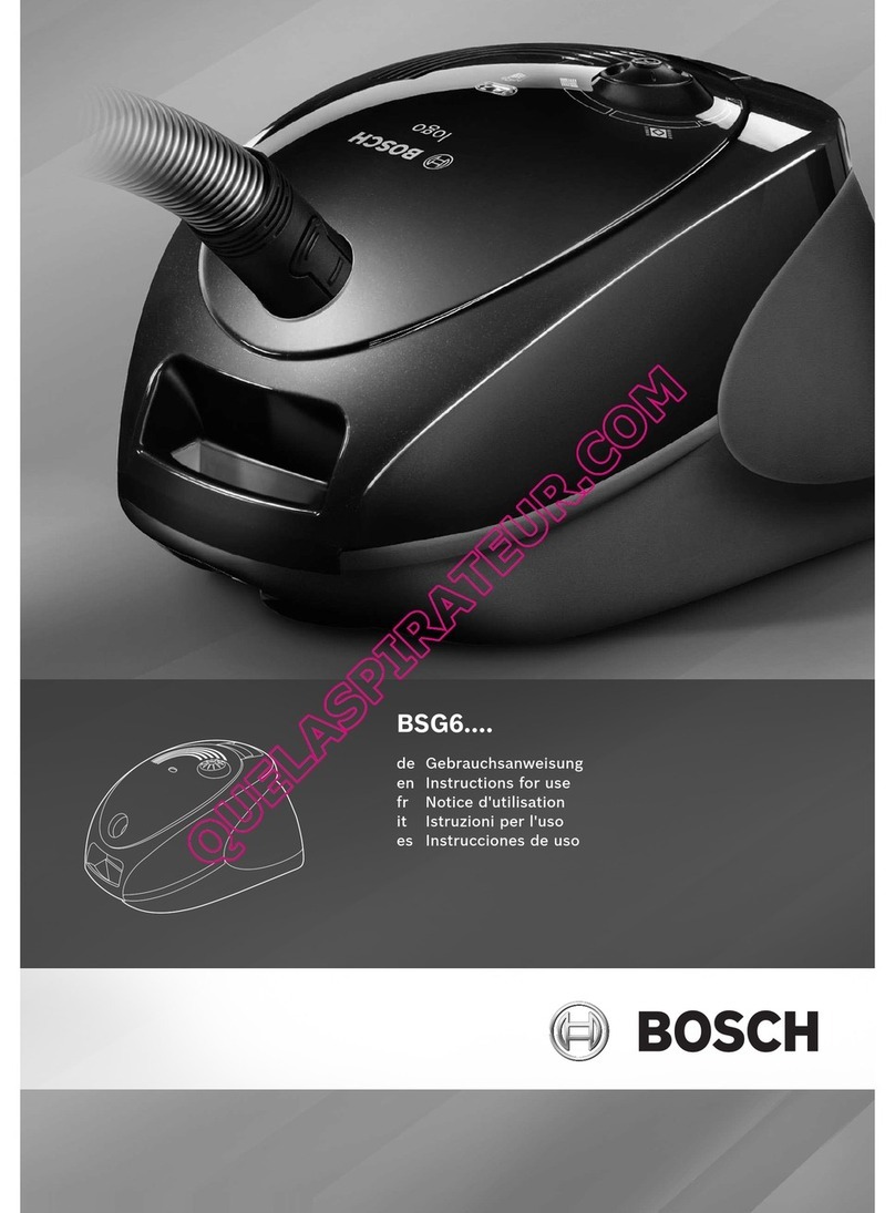 Bosch BSG6 Series Instructions for use