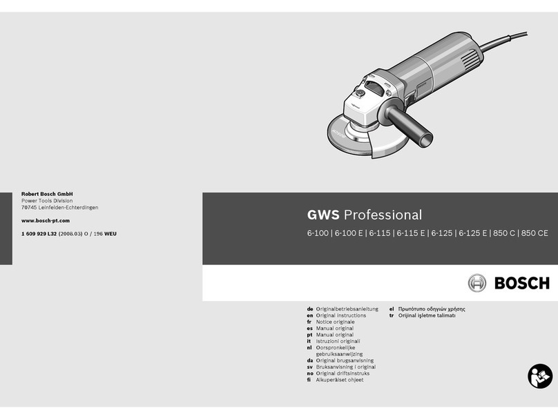 Bosch GWS 6-100 Professional User manual