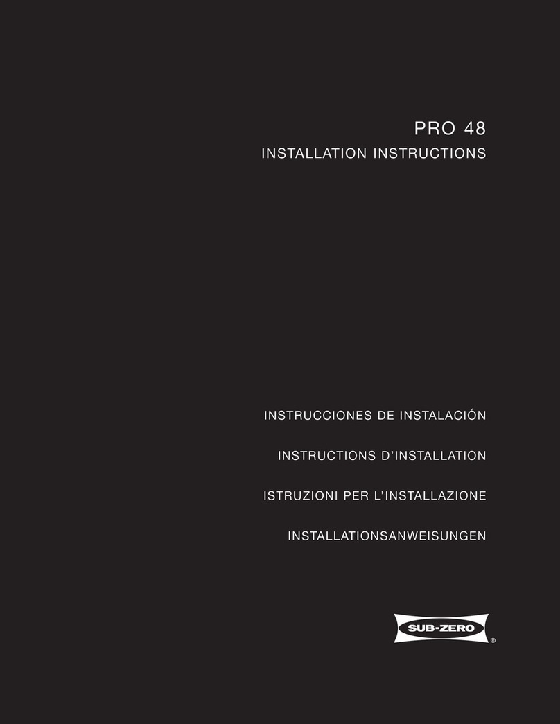Sub-Zero ICB648PRO User manual
