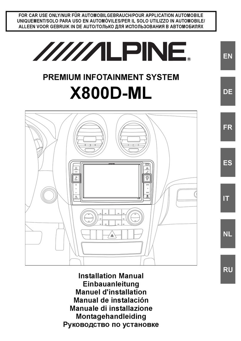 Alpine X800D-ML User manual