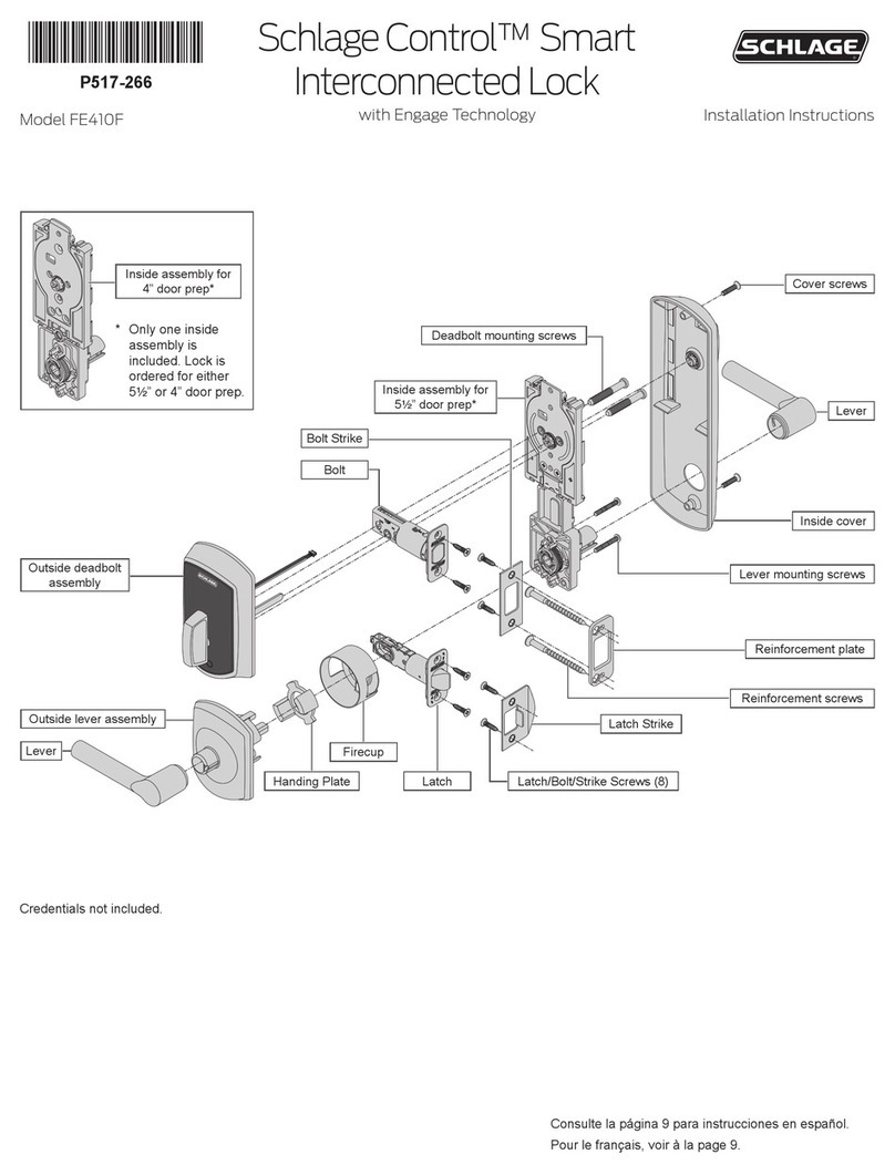 Schlage FE410F installation instructions