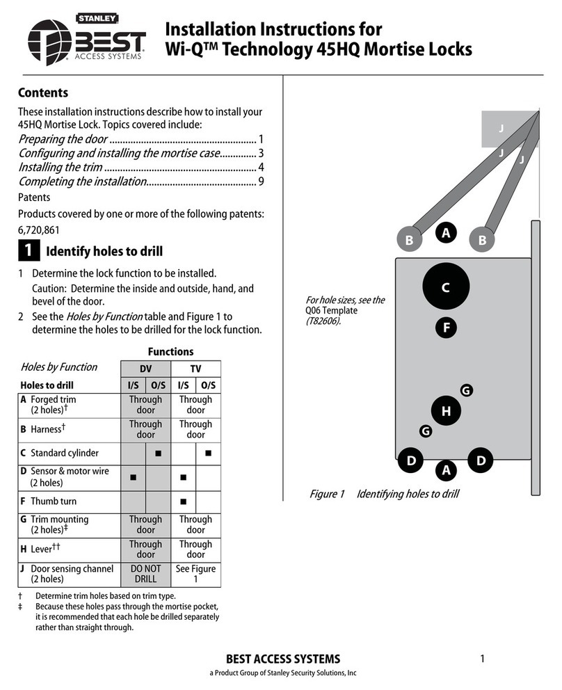 BEST ACCESS SYSTEMS 45HQ User manual BEST ACCESS SYSTEMS 45HQ User manual