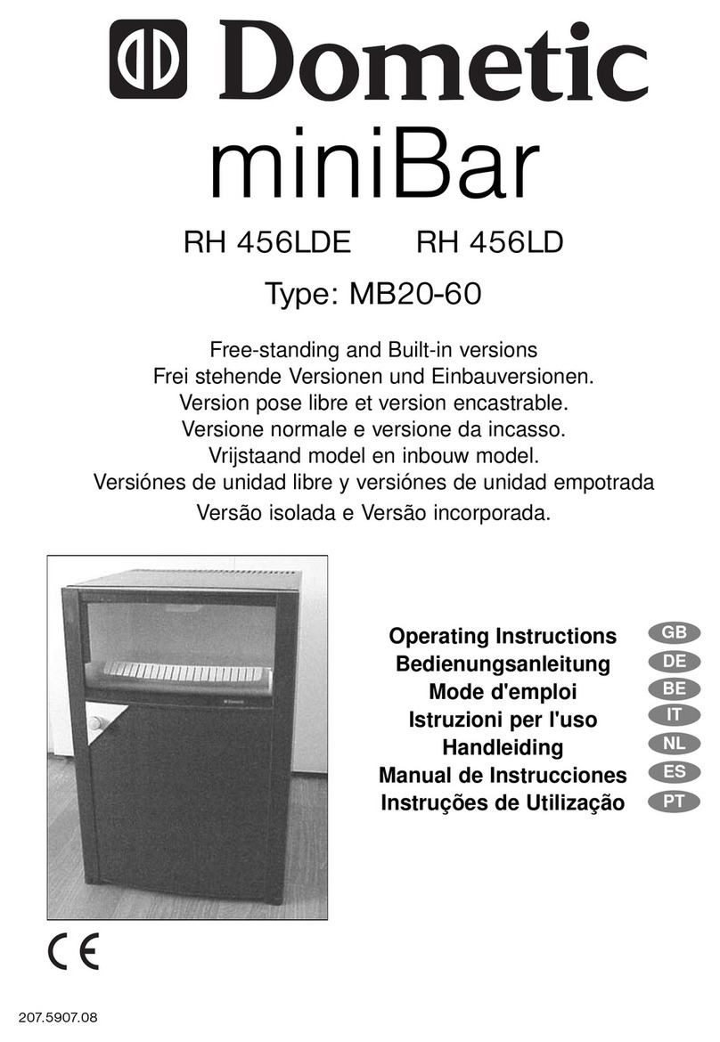 Dometic RH 456LDE operating instructions