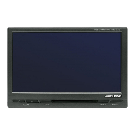 Alpine TME-M710 User manual Alpine TME-M710 User manual