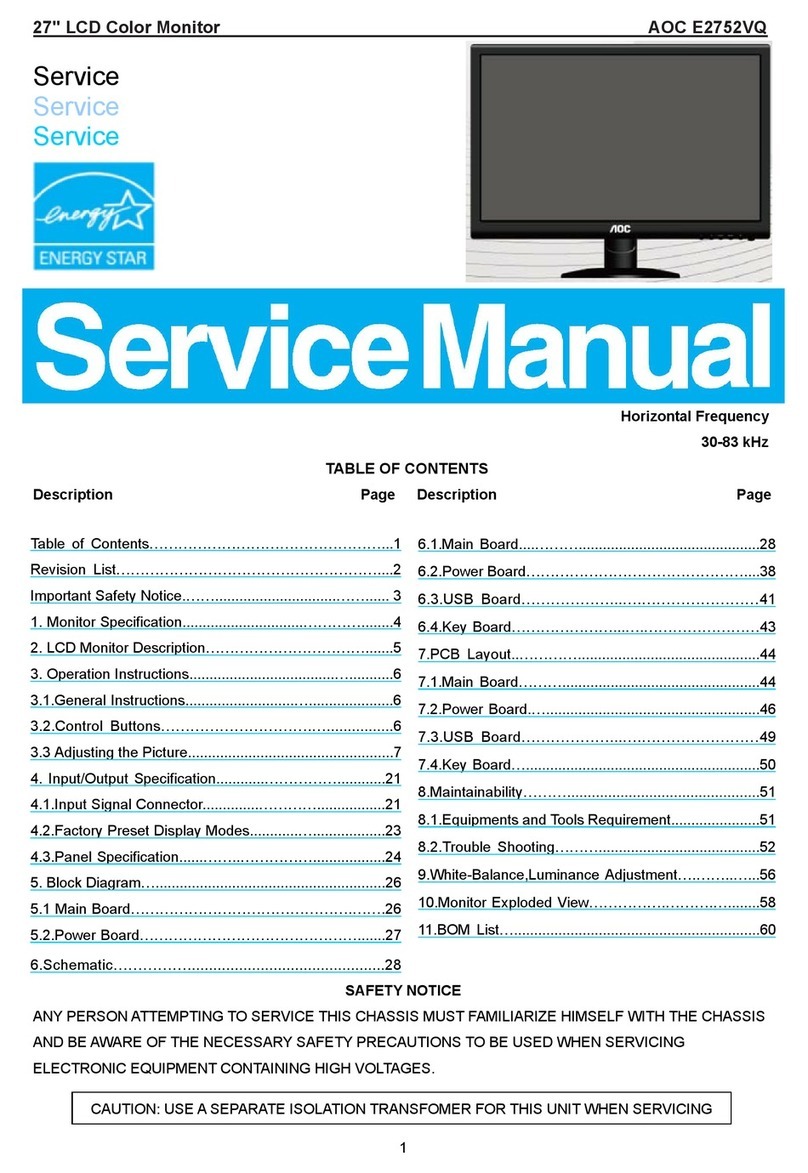 AOC e2752Vq User manual