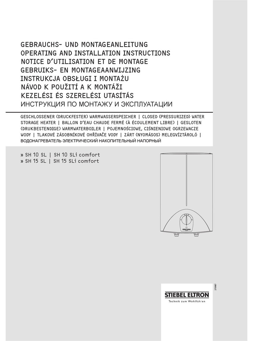STIEBEL ELTRON SH 10 SL Operating and installation instructions