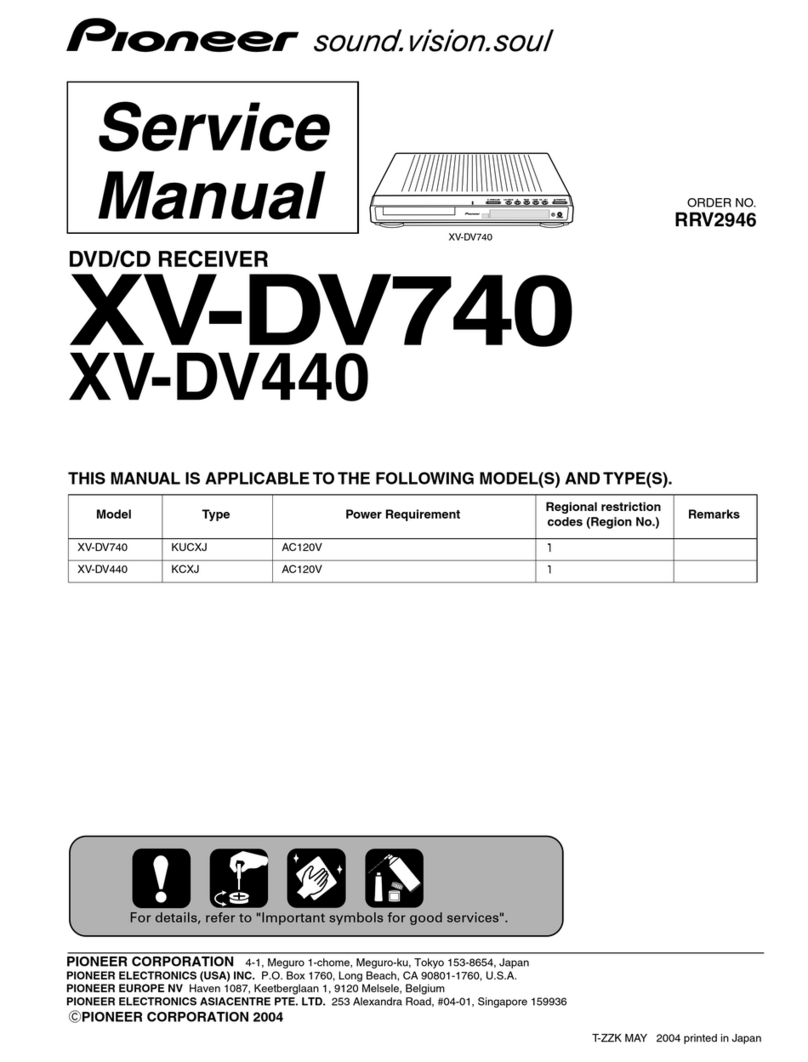 Pioneer XV-DV740 User manual