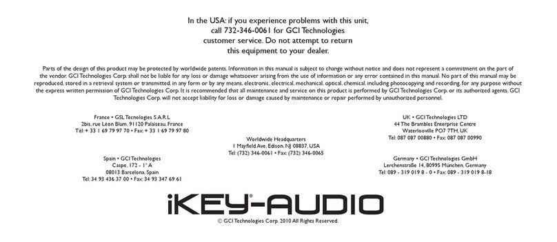 iKEY-AUDIO HDR7 User manual