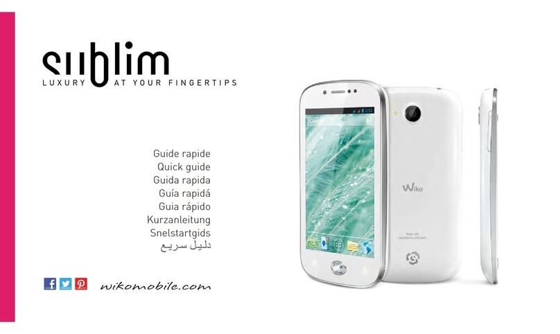Wiko SUBLIM User manual