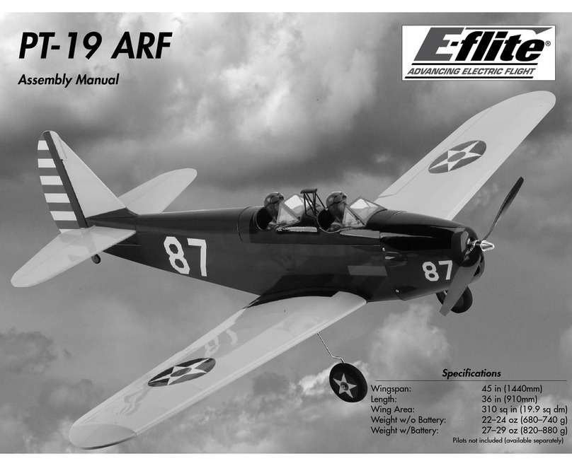 E-FLITE PT-19 ARF User manual