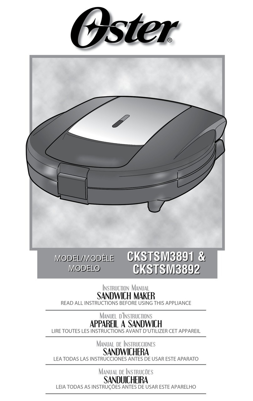 Oster CKSTSM3891 User manual