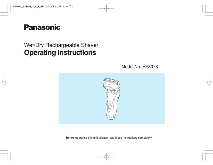 Panasonic ES-8078 operating instructions