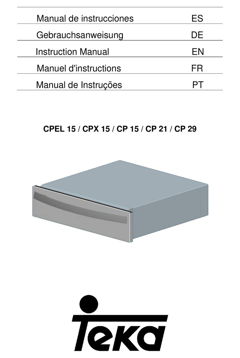 Teka CPEL 15 instruction manual