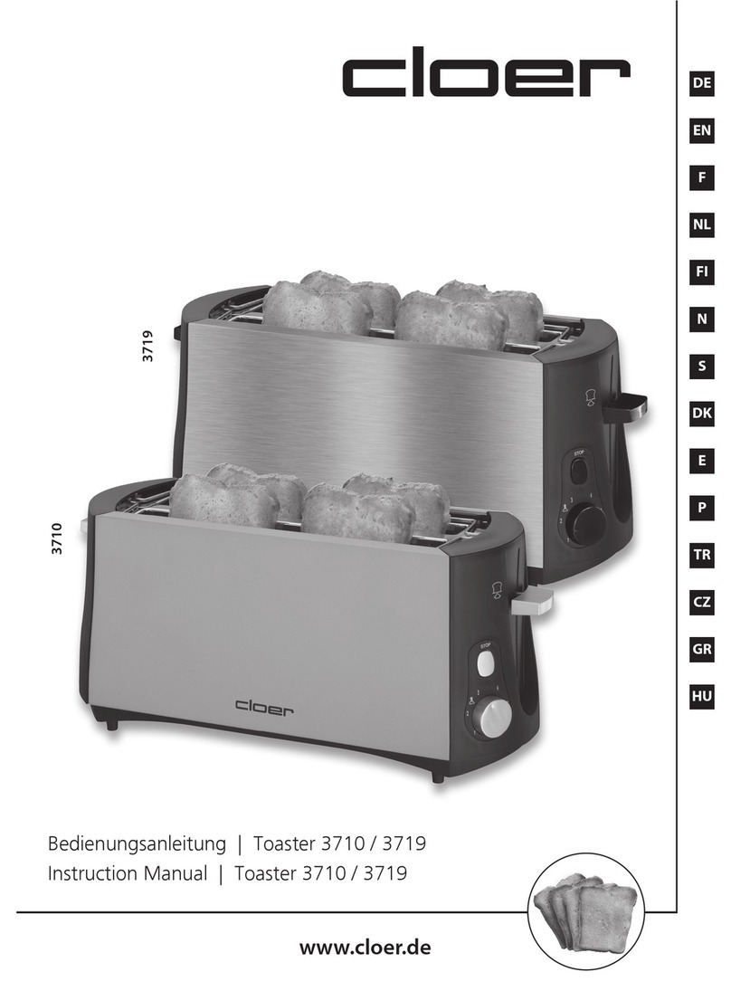 Cloer 3710 User manual