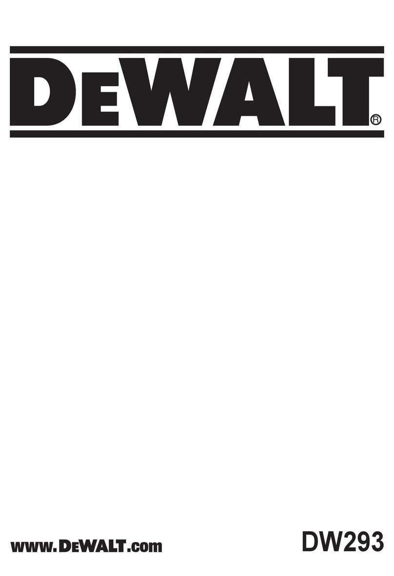DeWalt DW293 Original instructions